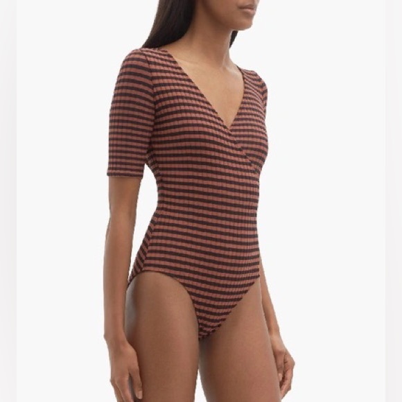 SOLID & STRIPED The Alison Swimsuit In Riad Black Rib - Picture 9 of 10